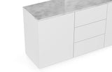 Join Composition 180H1 Marble Top W/ Sub-Base 9500.404412 White Marble, Pure White