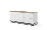 Join Composition 160L2 Wood Top W/ Legs 9500.404573 Oak, Pure White, Black