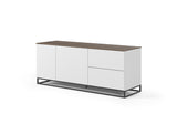 Join Composition 160L2 Wood Top W/ Legs 9500.404580 Walnut, Pure White, Black