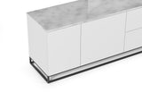 Join Composition 160L2 Marble Top W/ Legs 9500.404597 White Marble, Pure White, Black