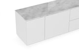 Join Composition 160L2 Marble Top W/ Sub-Base 9500.404658 White Marble, Pure White