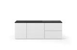 Join Composition 160L2 Marble Top W/ Sub-Base 9500.404665 Black Marble, Pure White