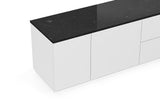 Join Composition 160L2 Marble Top W/ Sub-Base 9500.404665 Black Marble, Pure White