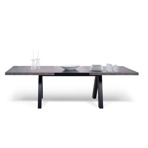 Apex Extending Dining Table 9500.613173 Concrete Look, Pure Black