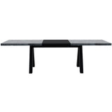 Apex Extending Dining Table 9500.613173 Concrete Look, Pure Black