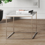 Gleam 20x20 Marble Side Table