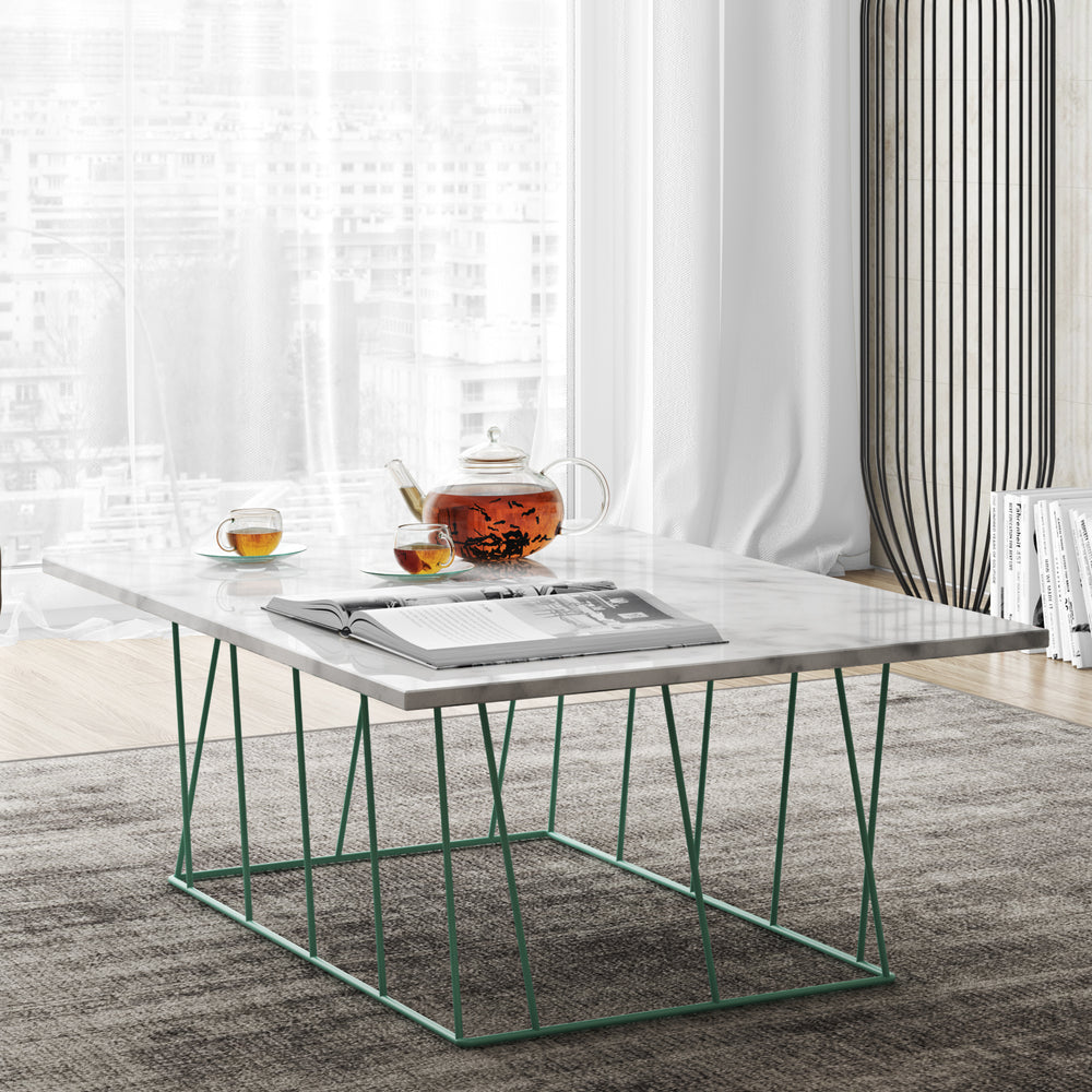 Helix 47x30 Marble Coffee Table