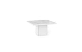 Dusk 51" Dining Table 9500.628009 White Marble, Pure White