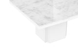 Dusk 51" Dining Table 9500.628009 White Marble, Pure White
