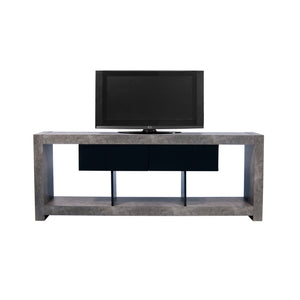 Nara Tv Bench 9500.638787 Concrete Look, Pure Black