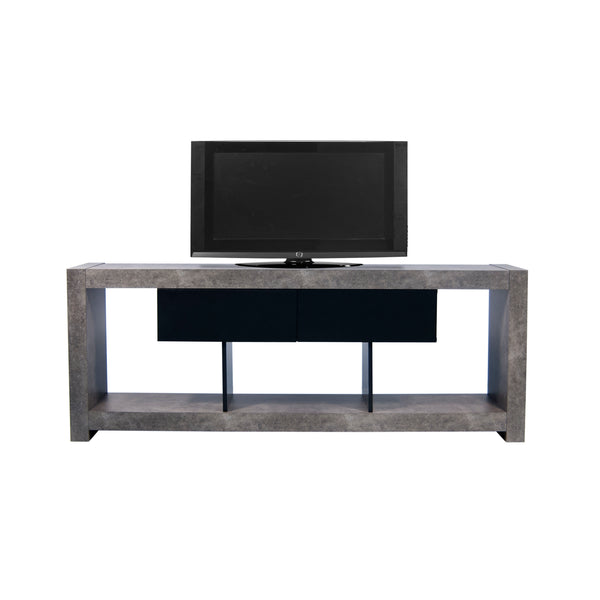 Nara Tv Bench 9500.638787 Concrete Look, Pure Black