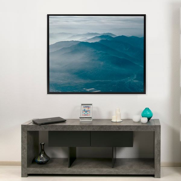 Nara Tv Bench 9500.638787 Concrete Look, Pure Black