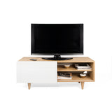 Cruz Tv Table 9003.639036 Oak, Pure White