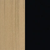 Nina Sideboard 9500.404139 Light Oak, Pure Black, Black
