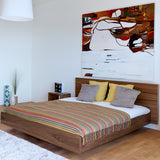 Float Bed - King Size w/ Mattress Support 9500.758614 Walnut