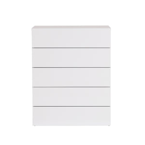 Float Chest Of 5 Drawers (Assembled) 9300.759086 Pure White