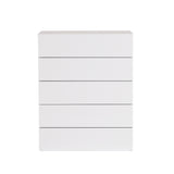 Float Chest Of 5 Drawers (Assembled) 9300.759086 Pure White