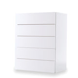 Float Chest Of 5 Drawers (Assembled) 9300.759086 Pure White