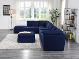 Crosby Contemporary Ottoman Blue Fabric (Nappa G08 Blue) 56037-ACME