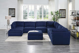 Crosby Contemporary Ottoman Blue Fabric (Nappa G08 Blue) 56037-ACME