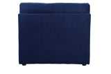 Crosby Contemporary Modular - Armless Chair Blue Fabric (Nappa G08 Blue) 56035-ACME