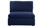 Crosby Contemporary Modular - Armless Chair Blue Fabric (Nappa G08 Blue) 56035-ACME