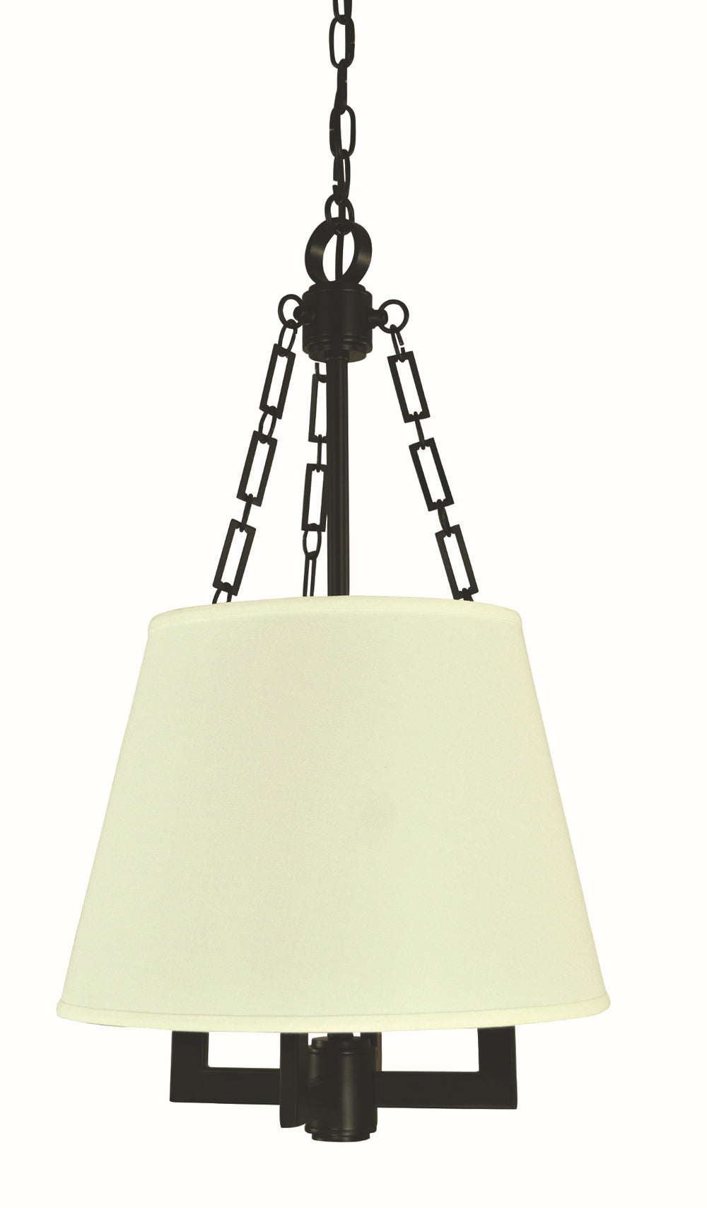 4-Light Matte Black Bistro Mini Chandelier