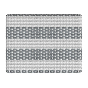 Butler Specialty Robias Rectangular Rattan 30" Bar Stool XRT Gray/White Stripe/ Natural Rattan Frame Natural Rattan and Synthetic weave 5604144-BUTLER