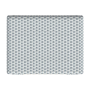 Butler Specialty Robias Rectangular Rattan 30" Bar Stool XRT White/Sky Blue Dot / Natural Rattan Frame Natural Rattan and Synthetic weave 5604194-BUTLER