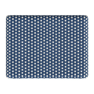 Butler Specialty Robias Rectangular Rattan 30" Bar Stool XRT Blue/White Dot / Natural Rattan Frame Natural Rattan and Synthetic weave 5604303-BUTLER