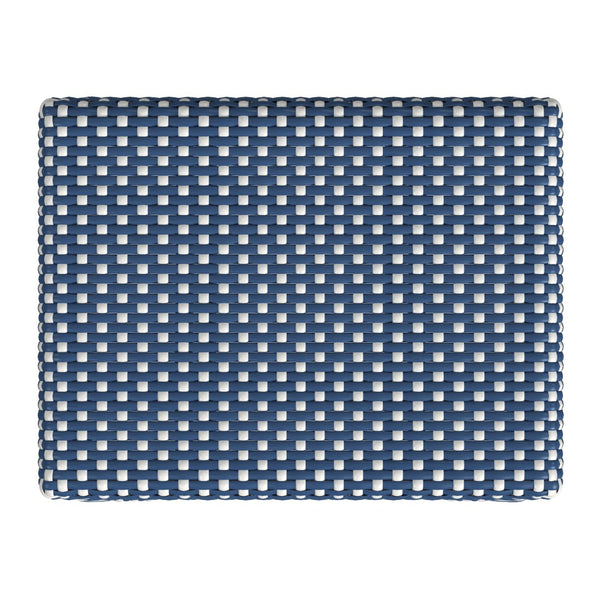 Butler Specialty Robias Rectangular Rattan 30" Bar Stool XRT Blue/White Dot / Natural Rattan Frame Natural Rattan and Synthetic weave 5604303-BUTLER