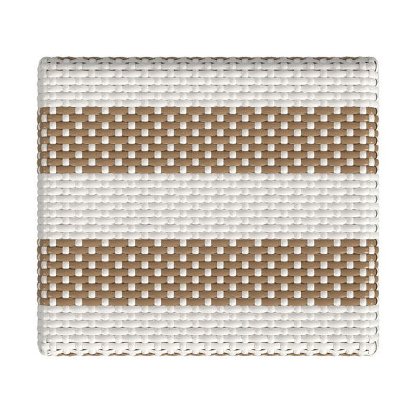 Butler Specialty Robias Rectangular Rattan 30" Bar Stool XRT Tan/White Stripe/ Natural Rattan Frame Natural Rattan and Synthetic weave 5604984-BUTLER