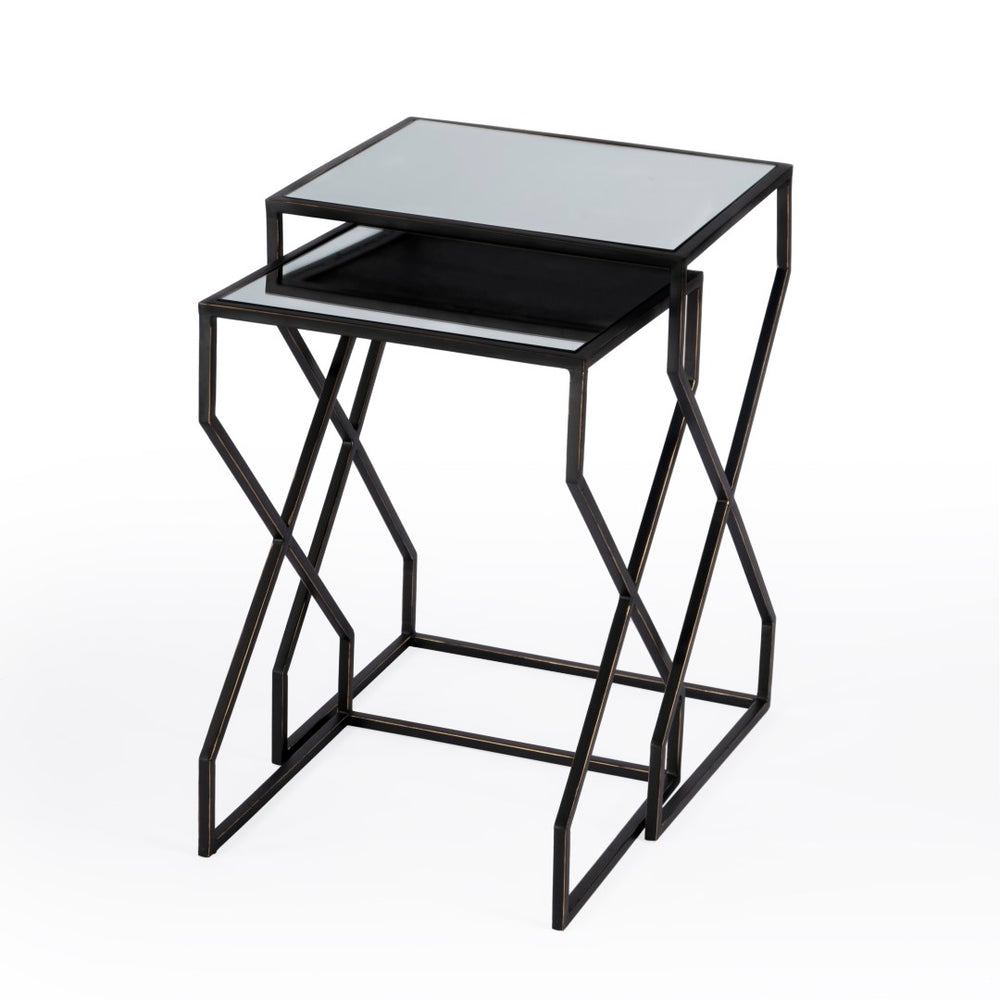 Butler Specialty Demi Modern Mirrored Nesting Tables 5605025