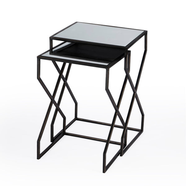 Butler Specialty Demi Modern Mirrored Nesting Tables 5605025