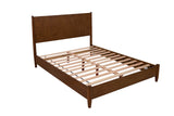 Alpine Furniture Flynn Full Platform Bed, Walnut 766WAL-08F Walnut Mahogany Solids & Okoume Veneer 58.5 x 81 x 47