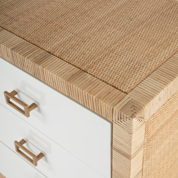 Butler Specialty Corfu 6 Drawer Natural Raffia Double Dresser 5606350