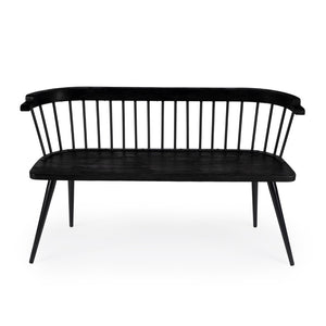 Butler Specialty Tempe Mango Wood Spindle Back  51.25"W Bench XRT Industrial Chic Mango wood and Iron. Hardware: allen key and d nut 5615295-BUTLER