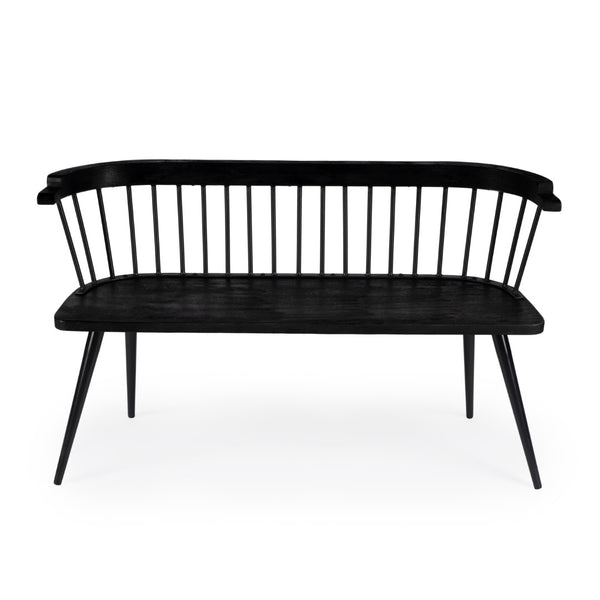 Butler Specialty Tempe Mango Wood Spindle Back  51.25"W Bench XRT Industrial Chic Mango wood and Iron. Hardware: allen key and d nut 5615295-BUTLER