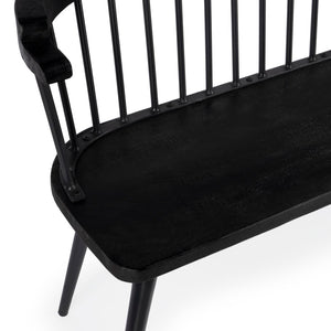 Butler Specialty Tempe Mango Wood Spindle Back  51.25"W Bench XRT Industrial Chic Mango wood and Iron. Hardware: allen key and d nut 5615295-BUTLER