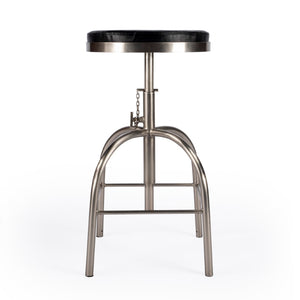 Butler Specialty Clyde Black Leather Adjustable Bar Stool 5617034
