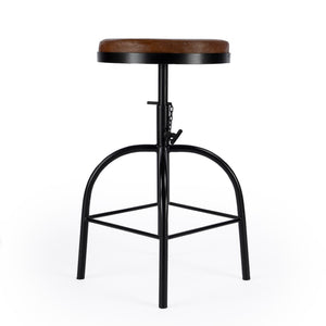 Butler Specialty Clyde Brown Leather Adjustable Bar Stool 5617344