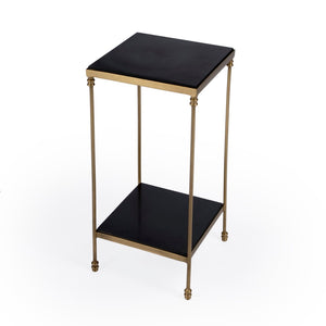 Butler Specialty Imogen Iron and Black Granite Side Table 5619414