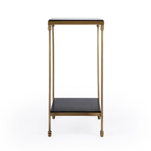 Butler Specialty Imogen Iron and Black Granite Side Table 5619414