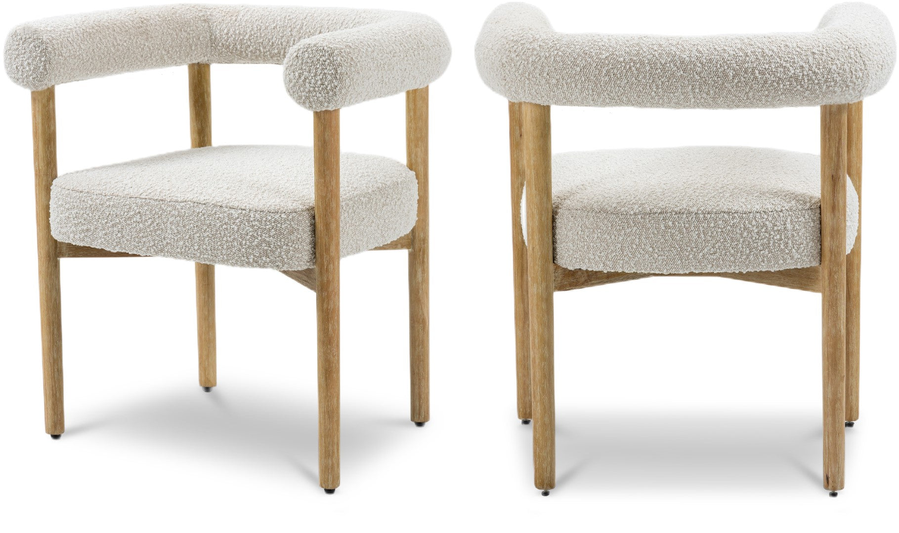 Meridian Furniture Hyatt Boucle Fabric Dining Chair
