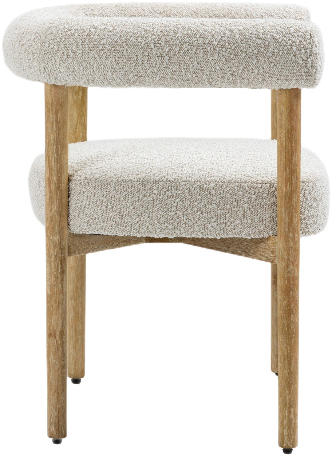 Meridian Furniture Hyatt Boucle Fabric Dining Chair - Thumbnail 4