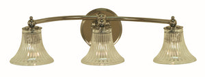 3-Light Polished Nickel Bella Sconce