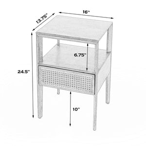 Butler Specialty Vardo 1 Drawer Cane Nightstand 5624140