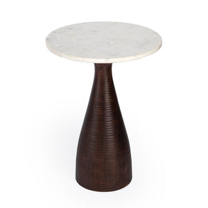 Butler Specialty Julia Marble Pedestal End Table 5627140