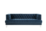 Ansario Contemporary Sofa Blue Velvet(#MJ11-110-1) 56455-ACME