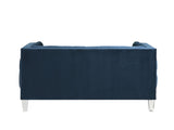 Ansario Contemporary Loveseat Blue Velvet(#MJ11-110-1) 56456-ACME